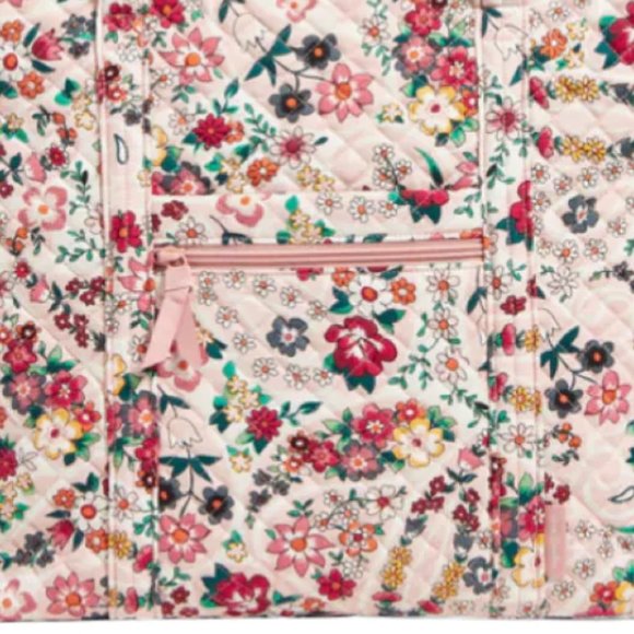 Vera Bradley Tote Purse Bag Prairie Paisley Recycled Cotton Zip Closure …NWT - Picture 3 of 4